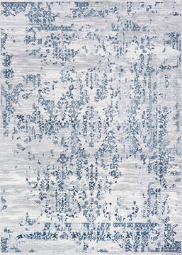 Couristan CALINDA Blue Rectangle 9x12 ft Polypropylene Carpet 125679