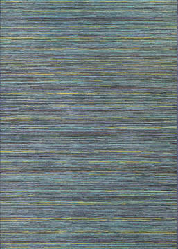 Couristan CAPE Blue Rectangle 8x11 ft Polypropylene Carpet 125840