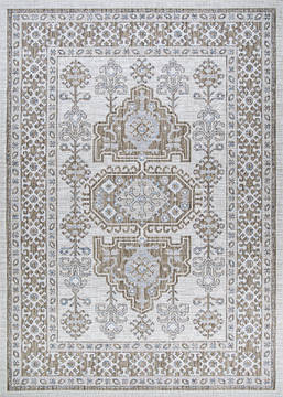 Couristan CHARM Brown Rectangle 3x5 ft Polypropylene Carpet 126028