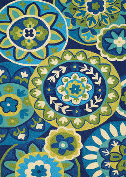 Couristan COVINGTON Multicolor Rectangle 8x11 ft Polypropylene Carpet 126237