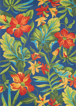 Couristan COVINGTON Multicolor Round 7 to 8 ft Polypropylene Carpet 126260