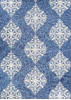 Couristan CRAWFORD Blue Runner 23 X 76 Area Rug 30650310023076U 807-126288 Thumb 0