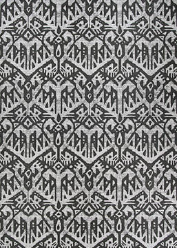 Couristan DOLCE Grey Rectangle 2x4 ft Polypropylene Carpet 126362
