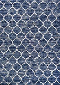 Couristan EASTON Blue Rectangle 2x4 ft Polypropylene Carpet 126560