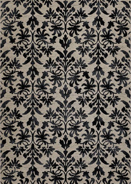 Couristan EVEREST Black Rectangle 5x8 ft Polypropylene Carpet 126704