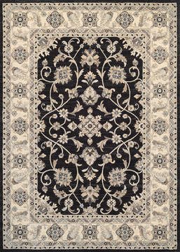 Couristan EVEREST Black Runner 6 to 9 ft Polypropylene Carpet 126708