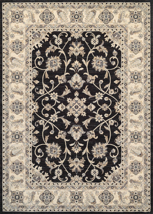 Couristan EVEREST Black 311 X 53 Area Rug 89723363311053T 807-126709 Image 0