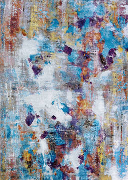 Couristan GYPSY Multicolor Runner 6 to 9 ft Polypropylene Carpet 126789