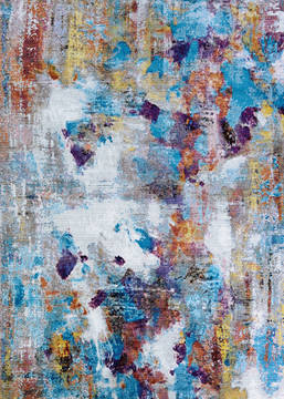 Couristan GYPSY Multicolor Rectangle 5x8 ft Polypropylene Carpet 126791