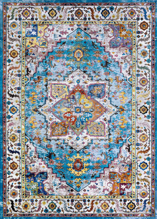 Couristan GYPSY Blue 80 X 100 Area Rug A1680273080109T 807-126804 Image 0