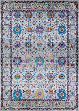 Couristan GYPSY Grey Runner 6 to 9 ft Polypropylene Carpet 126813