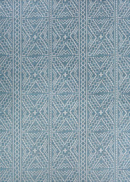 Couristan HARPER Blue Rectangle 9x13 ft Polypropylene Carpet 126830