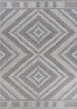 Couristan HARPER Grey Rectangle 2x4 ft Polypropylene Carpet 126839