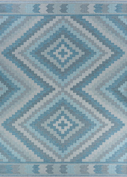 Couristan HARPER Blue Runner 23 X 119 Area Rug 27803127023119U 807-126853 Image 0