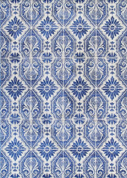 Couristan SEVILLA Blue 8'6" X 12'11" Area Rug 74657498086121T 807-126897