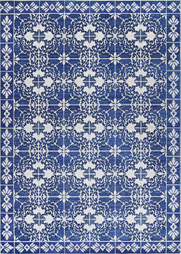 Couristan SEVILLA Blue 5'10" X 9'2" Area Rug 74170417086121T 807-126925