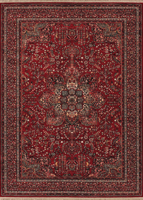 Couristan KASHIMAR Red 910 X 141 Area Rug 06123337099141T 807-126976 Image 0