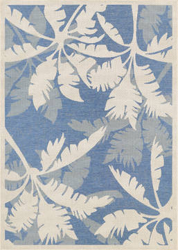 Couristan MONACO Blue Rectangle 6x9 ft Polypropylene Carpet 127197
