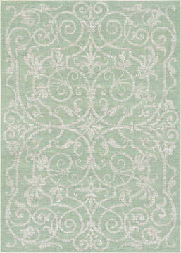 Couristan MONACO Green Runner 2'3" X 7'10" Area Rug 21063136023710U 807-127386