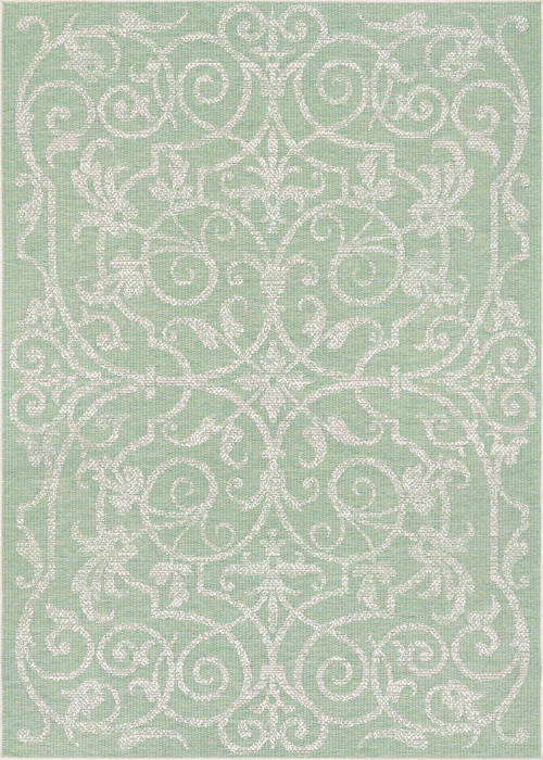 Couristan MONACO Green 53 X 76 Area Rug 21063136053076T 807-127389 Image 0