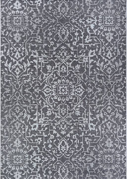 Couristan MONTE CARLO Black Runner 6 to 9 ft Polypropylene Carpet 127462