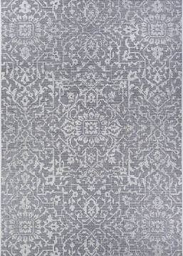 Couristan MONTE CARLO Grey Rectangle 2x4 ft Polypropylene Carpet 127469