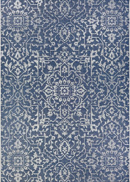 Couristan MONTE CARLO Blue Rectangle 2x4 ft Polypropylene Carpet 127485