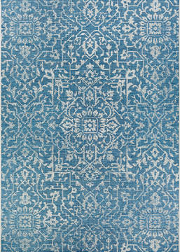 Couristan MONTE CARLO Blue Rectangle 2x4 ft Polypropylene Carpet 127493