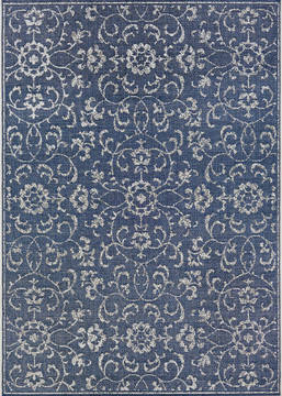 Couristan MONTE CARLO Blue 5'3" X 7'6" Area Rug 23316427053076T 807-127505