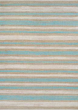 Couristan NATURES ELEMENTS Blue Rectangle 2x3 ft Cotton and Jute Carpet 127521
