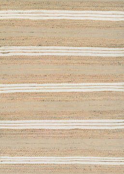 Couristan NATURES ELEMENTS Beige Rectangle 3x5 ft Cotton and Jute Carpet 127587