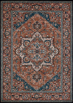 Couristan OLD WORLD CLASSIC Brown Rectangle 5x8 ft  Carpet 127612