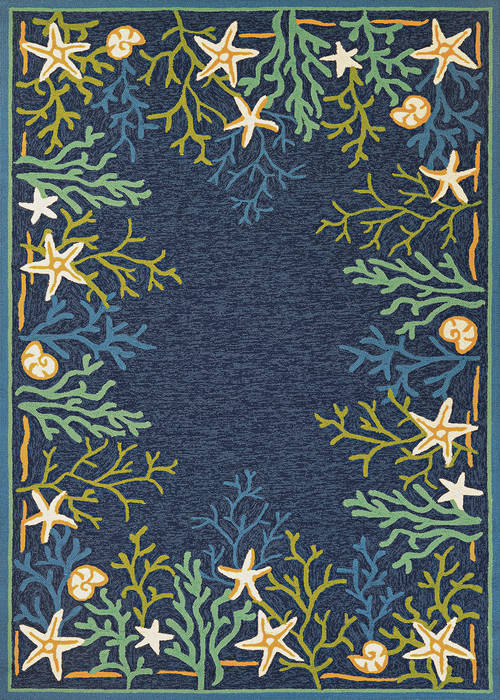 Couristan OUTDOOR ESCAPE Blue 20 X 40 Area Rug 40920409020040T 807-127724 Image 0