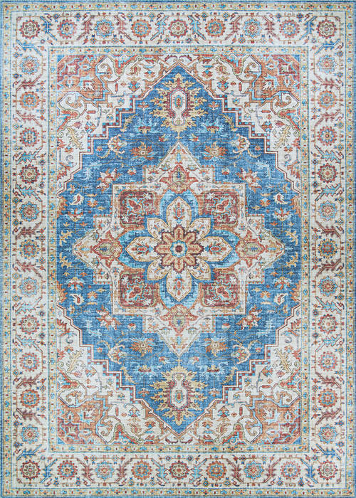 Couristan PASHA Blue 80 X 100 Area Rug 46480648080100T 807-127762 Image 0