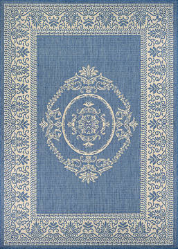 Couristan RECIFE Blue Rectangle 6x9 ft Polypropylene Carpet 127858