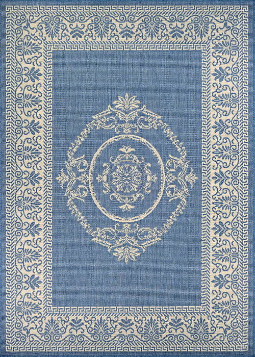 Couristan RECIFE Blue Square 86 X 86 Area Rug 10781212086086Q 807-127862 Image 0
