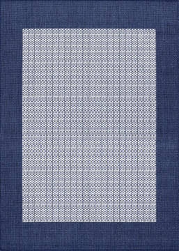 Couristan RECIFE Blue Rectangle 6x9 ft Polypropylene Carpet 127888