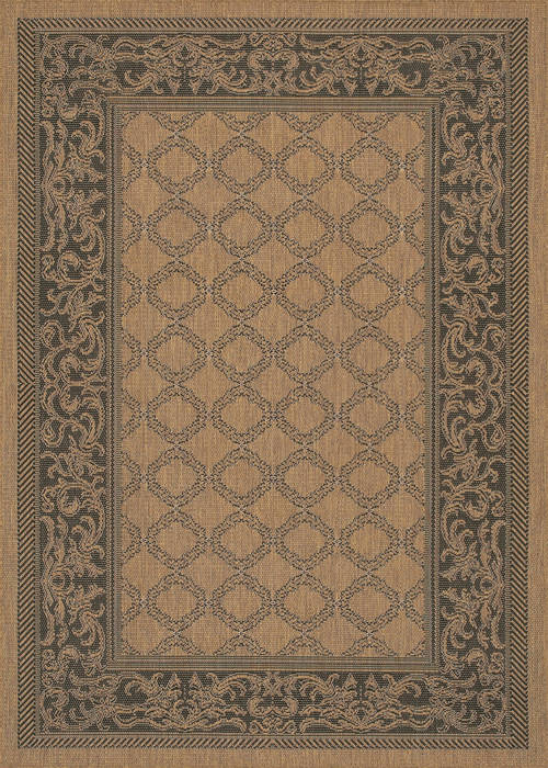Couristan RECIFE Brown Round 76 X 76 Area Rug 10162000076076N 807-127989 Image 0