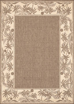 Couristan RECIFE Brown Rectangle 2x4 ft Polypropylene Carpet 128055