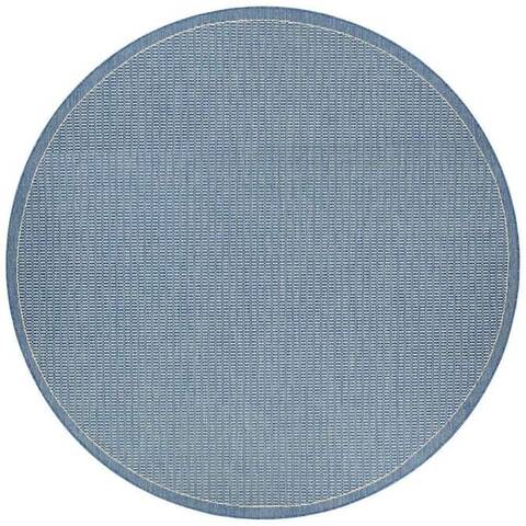 Couristan RECIFE Blue Round 86 X 86 Area Rug 10011212086086N 807-128110 Image 0