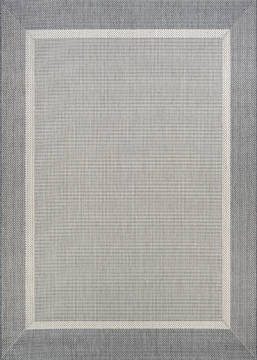 Couristan RECIFE Grey Square 7 to 8 ft Polypropylene Carpet 128205