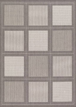 Couristan RECIFE Grey Square 7 to 8 ft Polypropylene Carpet 128277