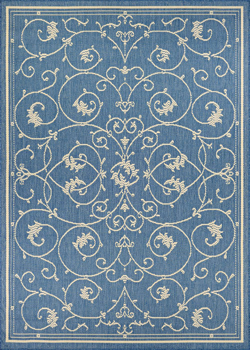 Couristan RECIFE Blue Round 86 X 86 Area Rug 15831212086086N 807-128327 Image 0