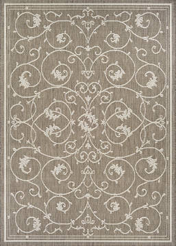Couristan RECIFE Brown Rectangle 3x5 ft Polypropylene Carpet 128332