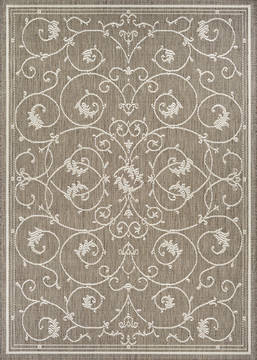 Couristan RECIFE Brown Rectangle 8x11 ft Polypropylene Carpet 128340