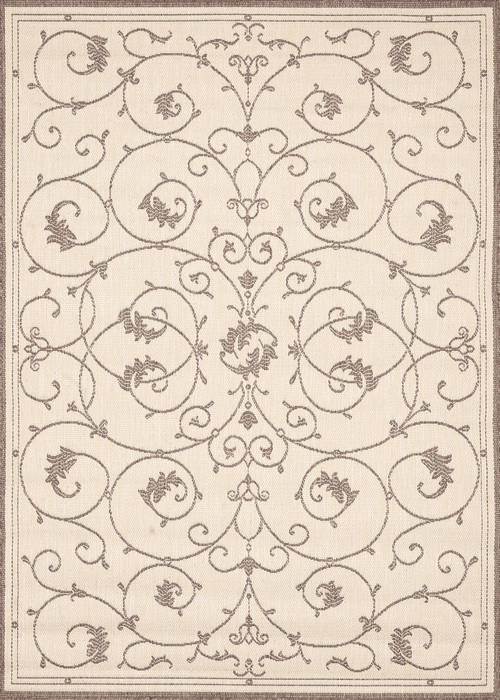 Couristan RECIFE Brown Round 86 X 86 Area Rug 15833000086086N 807-128374 Image 0