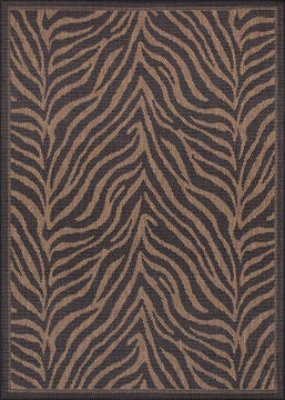 Couristan RECIFE Brown Round 7 to 8 ft Polypropylene Carpet 128419