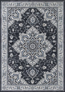 Couristan SULTAN TREASURES Grey Rectangle 7x10 ft Polypropylene Carpet 128540