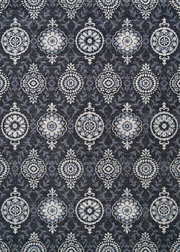 Couristan SULTAN TREASURES Grey Rectangle 5x8 ft Polypropylene Carpet 128553