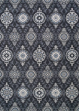 Couristan SULTAN TREASURES Grey Rectangle 8x11 ft Polypropylene Carpet 128557